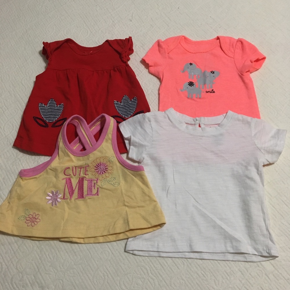 0-3m (4/$20) 4 Summer Tops